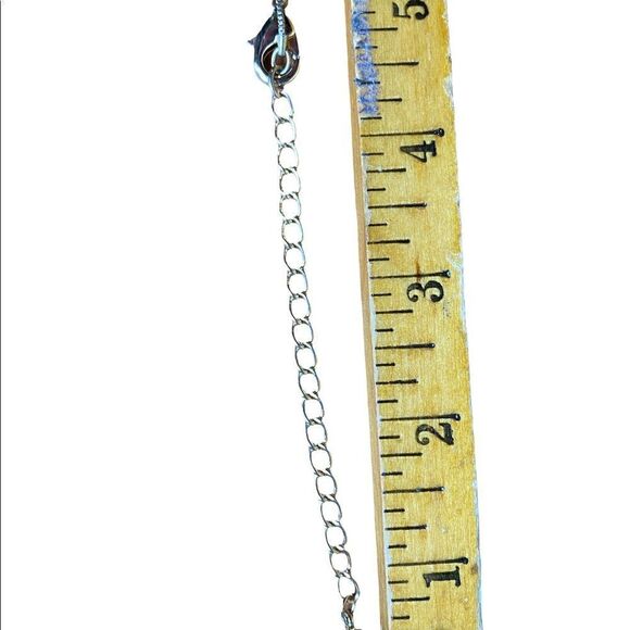 Chicos gold pendant with black and white crystals adjustable 18” -22” chain - Picture 9 of 9